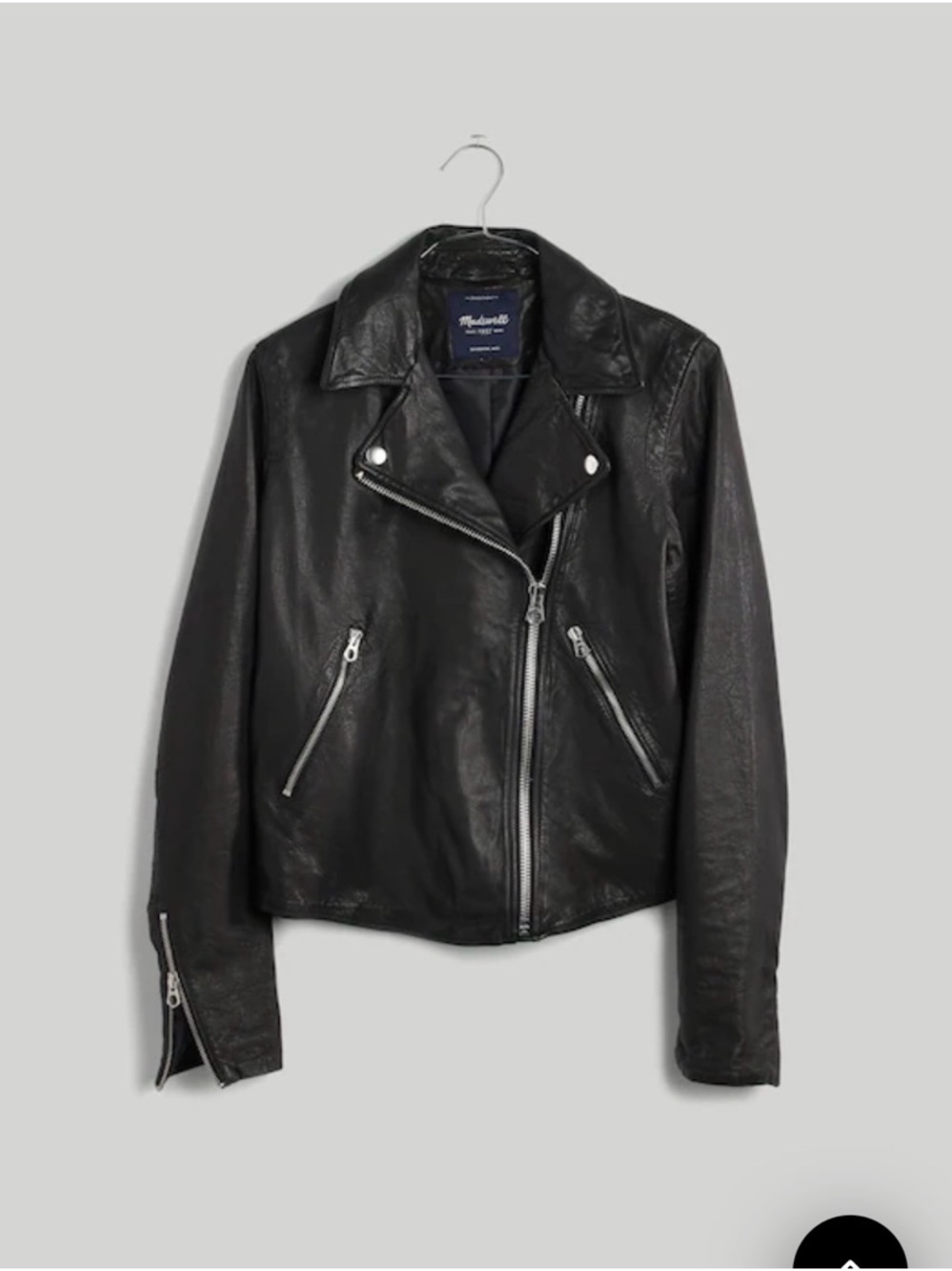 Madewell Washed Leather Motorcycle Jacket